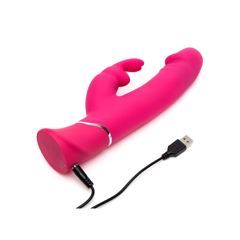 Wibrator - Happy Rabbit Realistic Dual Density Rabbit Vibrator Pink